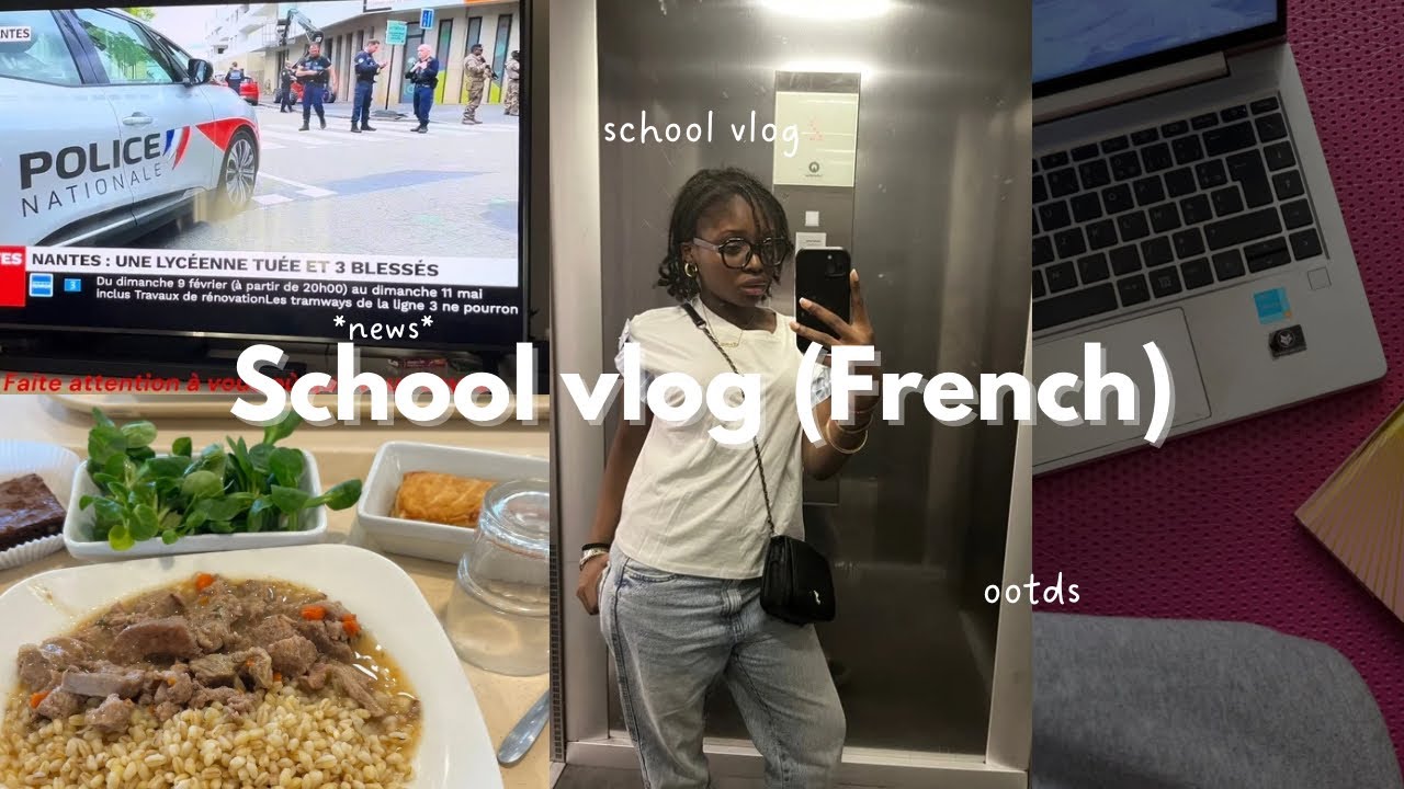 SCHOOL VLOG : class, studying, friends🧸🤷🏽&zwj;♀️