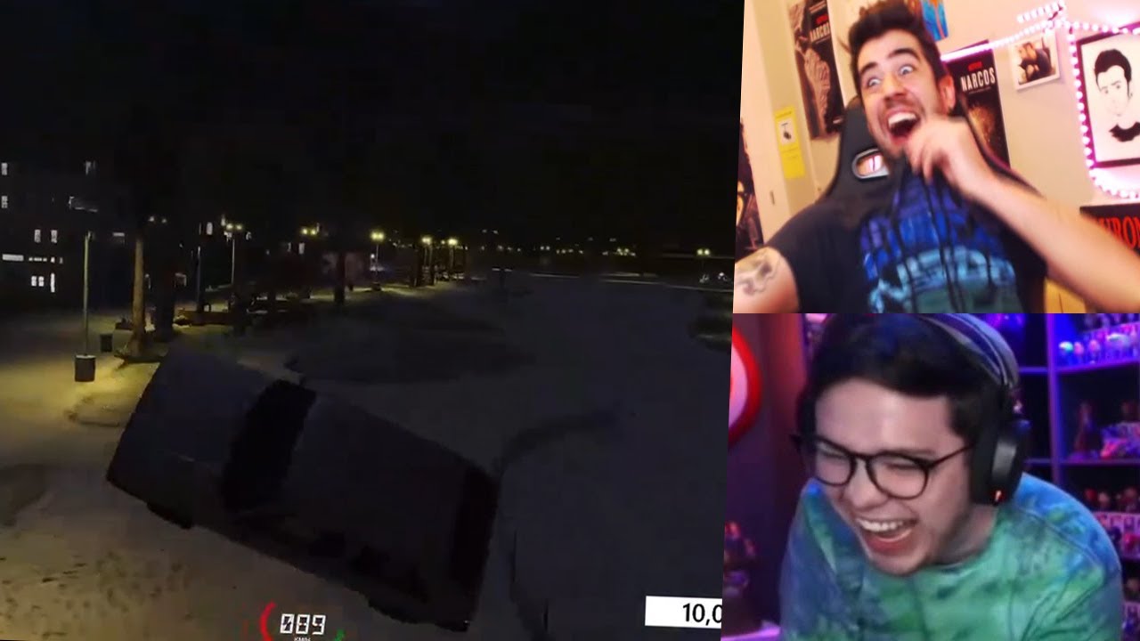 Auron y Juan Guarnizo escapan de la policía 😂 Persecución Marbella Vice