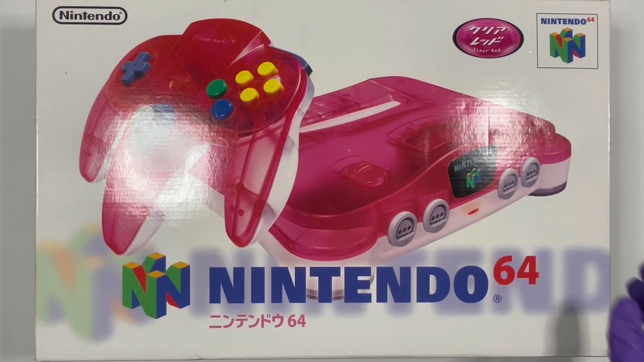 Unboxing Clear Red N64 Nintendo 64