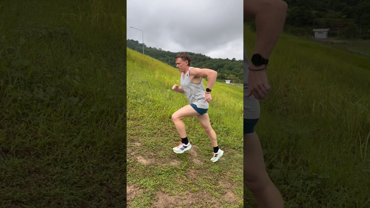 If you struggle with uphill running, use weighted workouts. #runningtips #trailrunninglife #runner