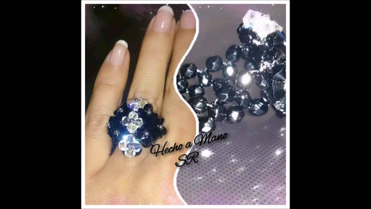 ANILLO 9 FLORES  SWAROVSKI  PASO A PASO