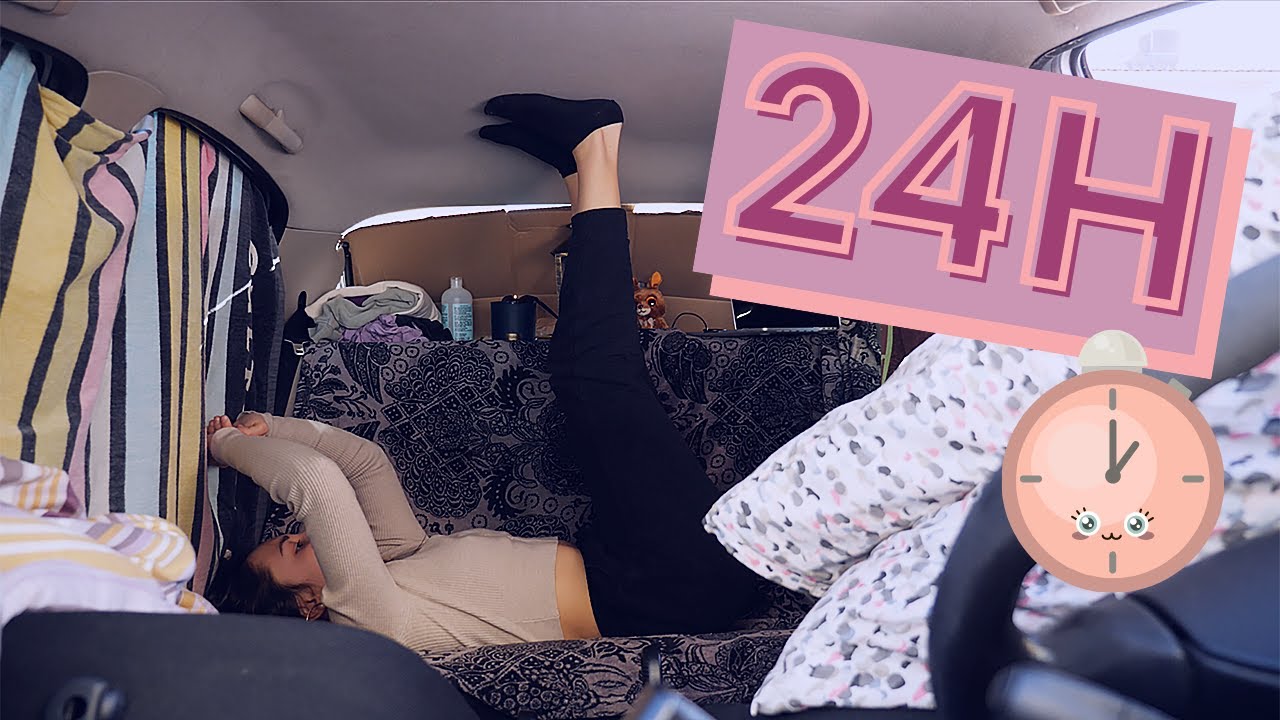 24H ENFERMÉE DANS MA VOITURE ! 😱