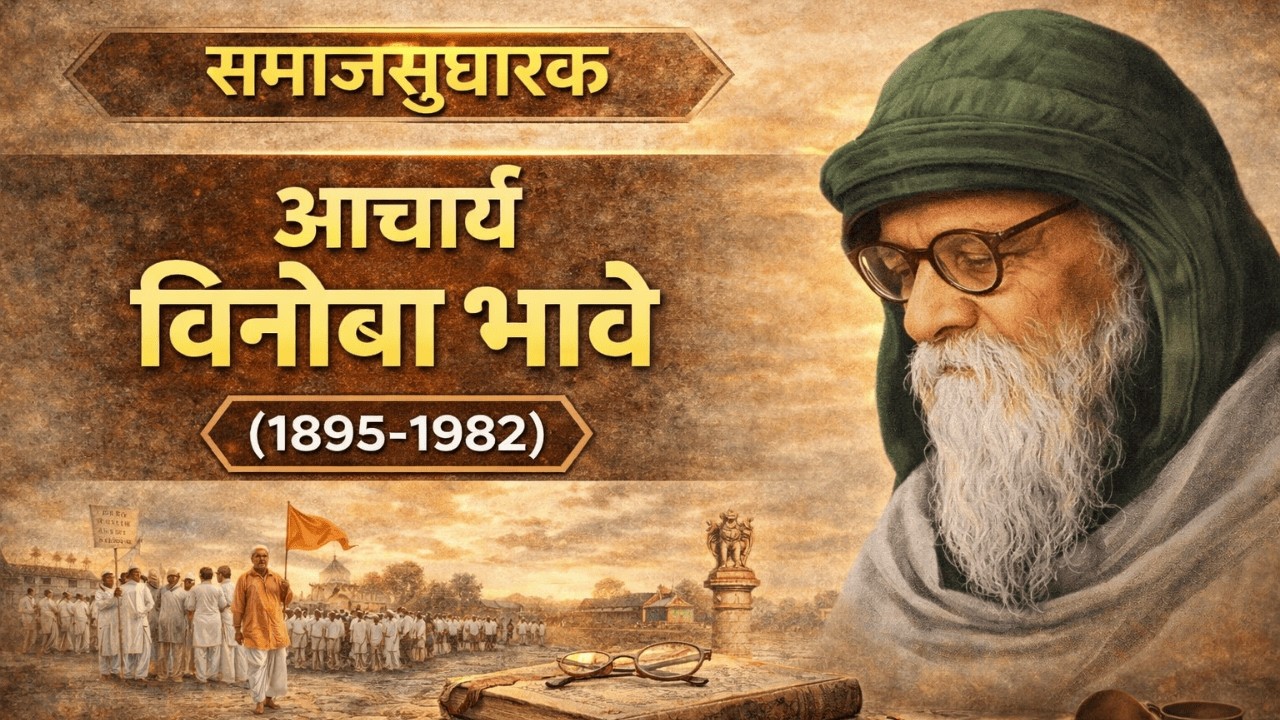 आचार्य विनोबा भावे (1895–1982) | भूदान चळवळ | सर्वोदय विचार | समाजसुधारक | MPSC UPSC