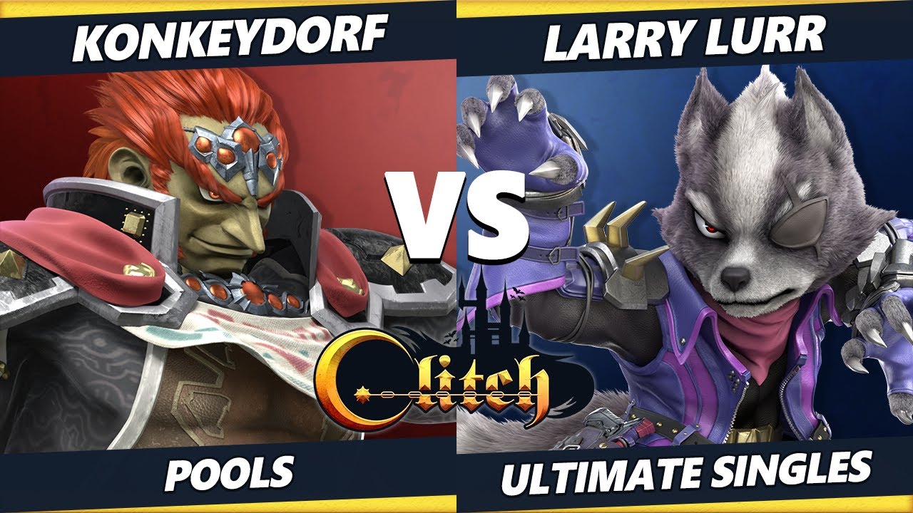 Glitch Konami Code - Konkeydorf (Ganondorf) Vs. Larry Lurr (Wolf) SSBU Ultimate Tournament