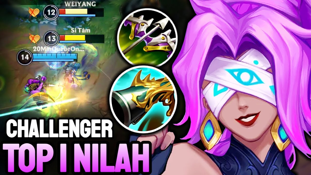 WILD RIFT NILAH - TOP 1 NILAH GAMEPLAY - CHALLENGER RANKED