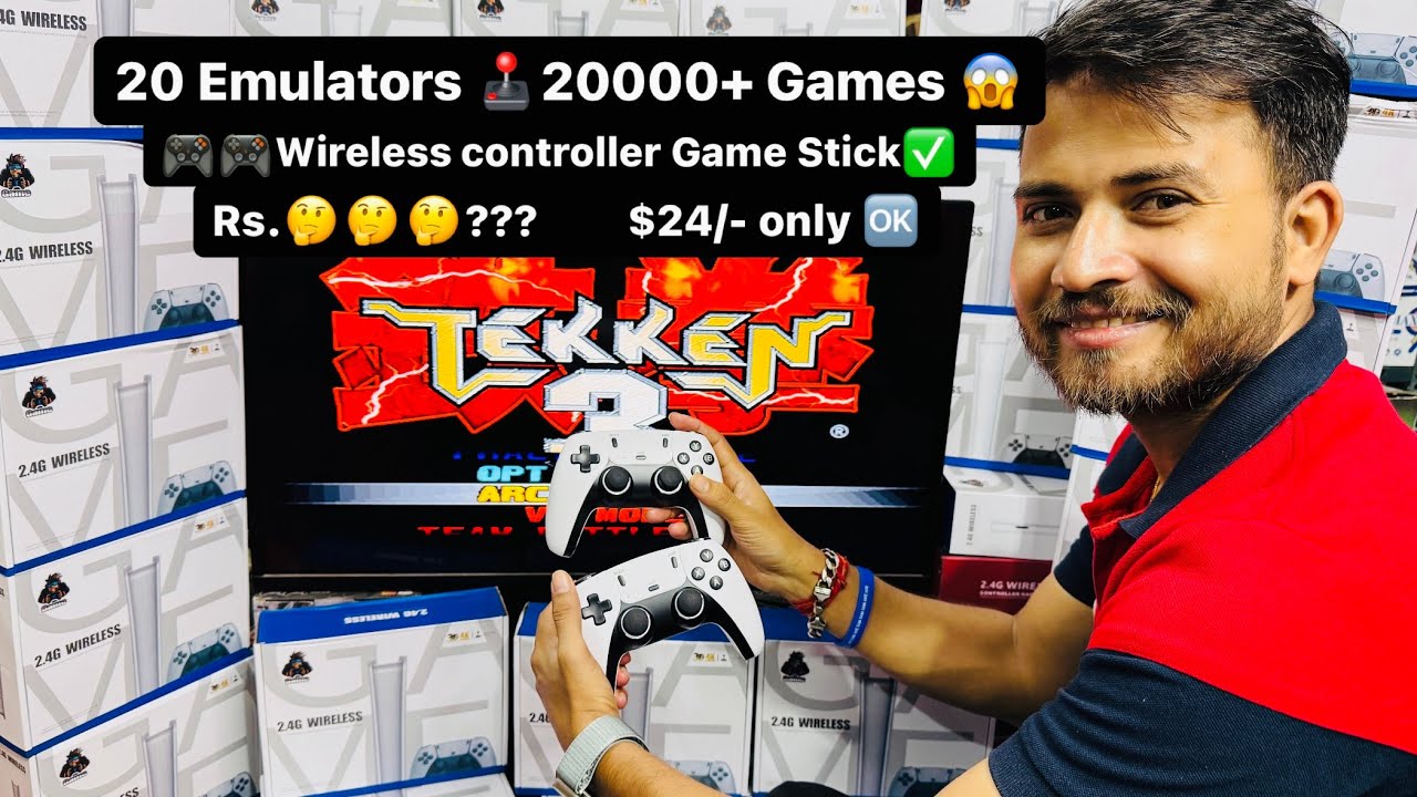 New M15 Game Wireless game stick🎮🎮20 Emulator 20000+Games✅❤️😱 
