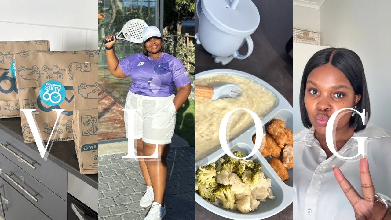 Vlog: Padel, grocery haul, church and more |  South African YouTuber | SA YouTube
