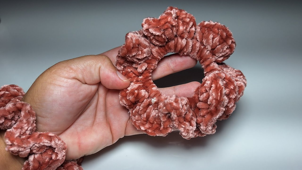 (180)VERSÃO CANHOTO  PASSO PASSO LACINHO DE LÃ VELUDO MOLHADO ( círculo ) SUPER FACIL E ECONÔMICO 🥰 