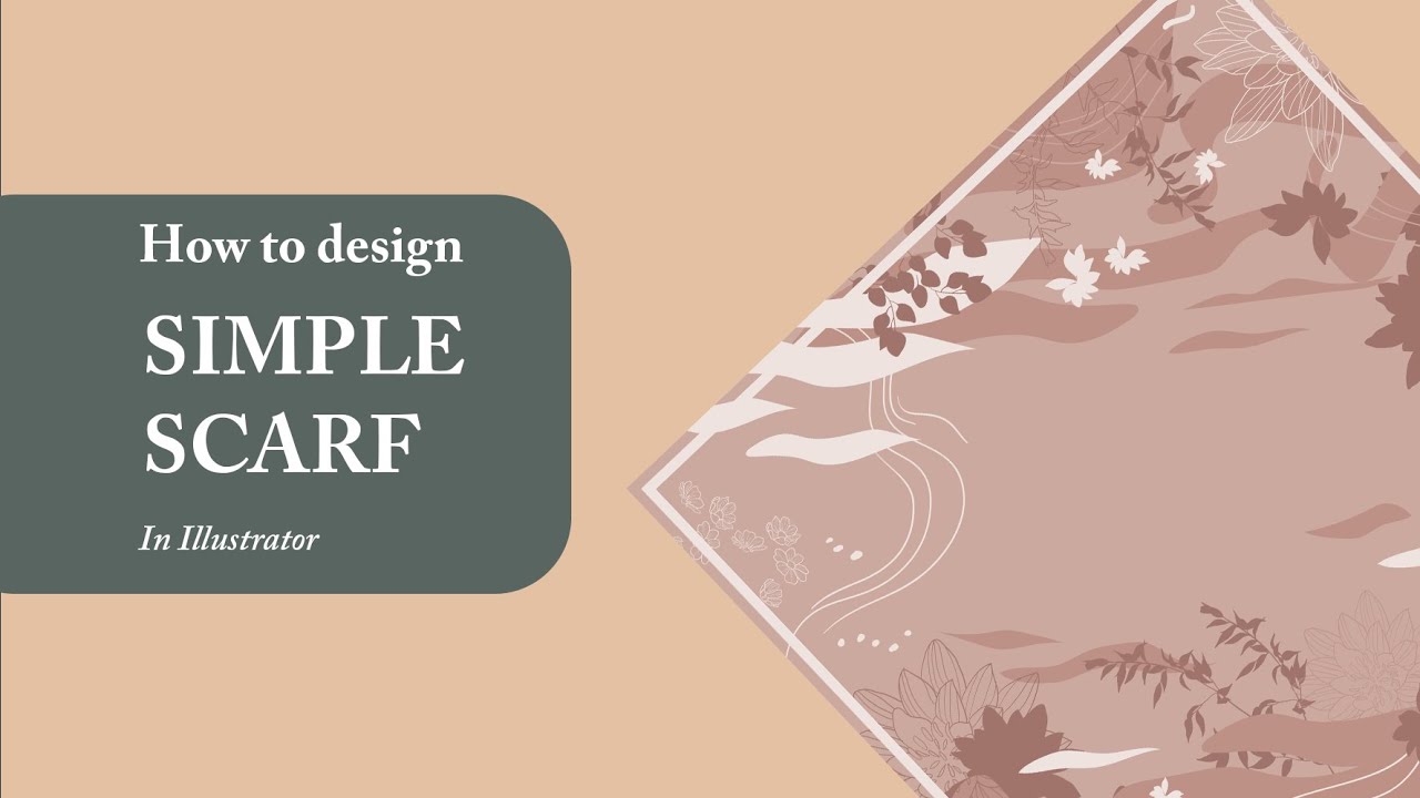 How to design : a simple scarf in Illustrator