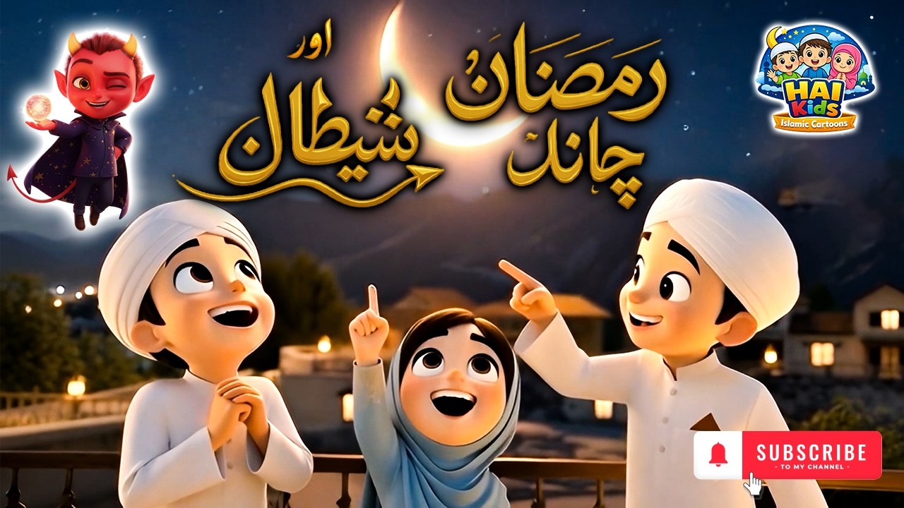 Ramzan Ka Chand Aur Shaitan | Kids Islamic Cartoon Story | Ramadan Special 🌙
