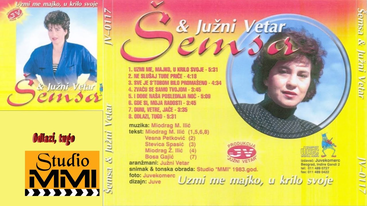 Semsa Suljakovic i Juzni Vetar - Odlazi, tugo (Audio 1983)