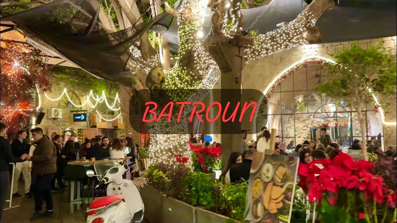 A Night Walk Through Batroun, Lebanon Before New Year #lebanon #lebanese #لبنان #newyear #batroun 
