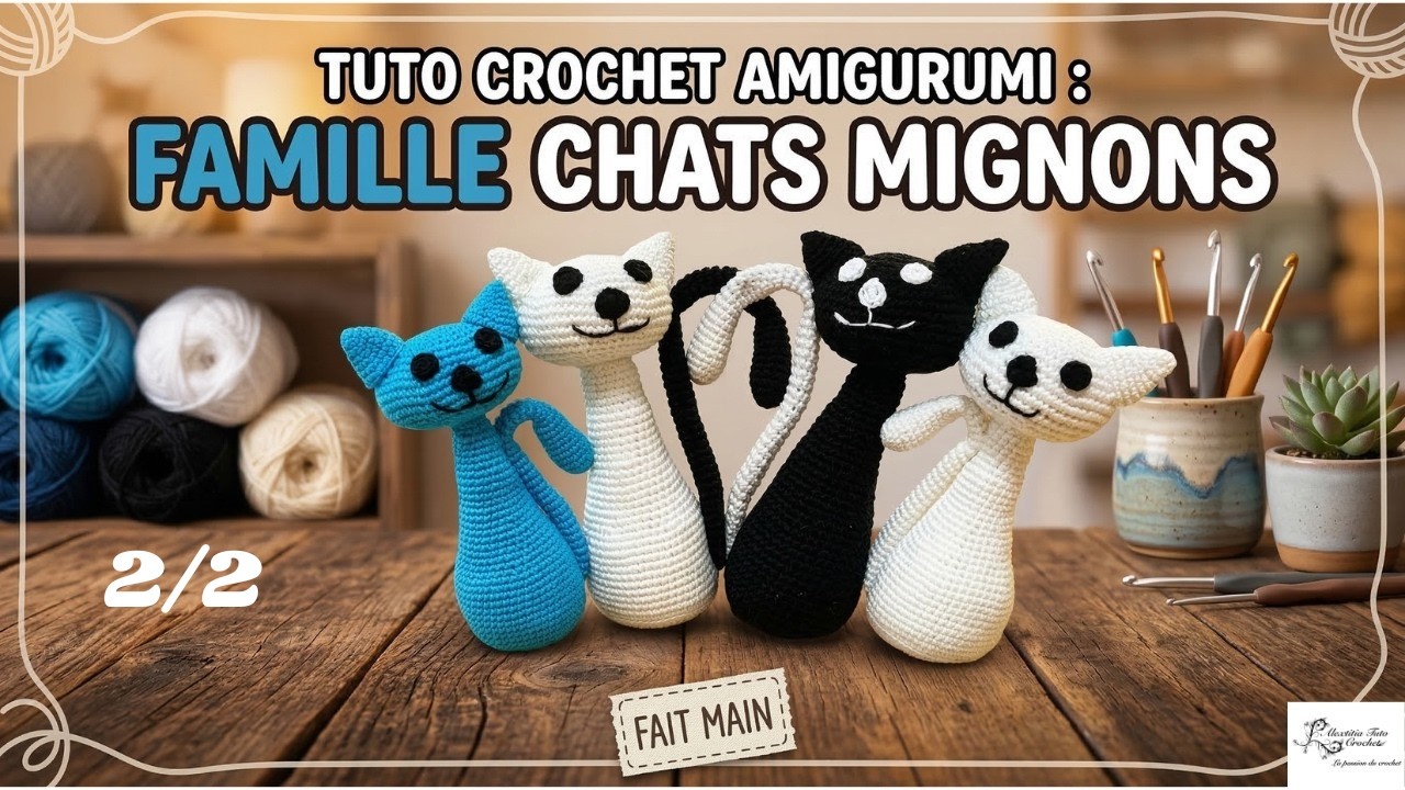 Tuto chat au crochet 2/2