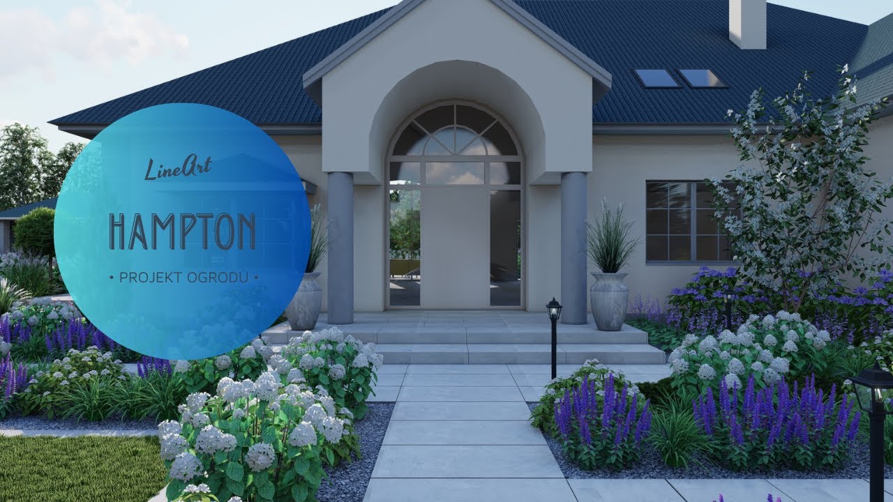 Projekt ogrodu inspirowany hampton