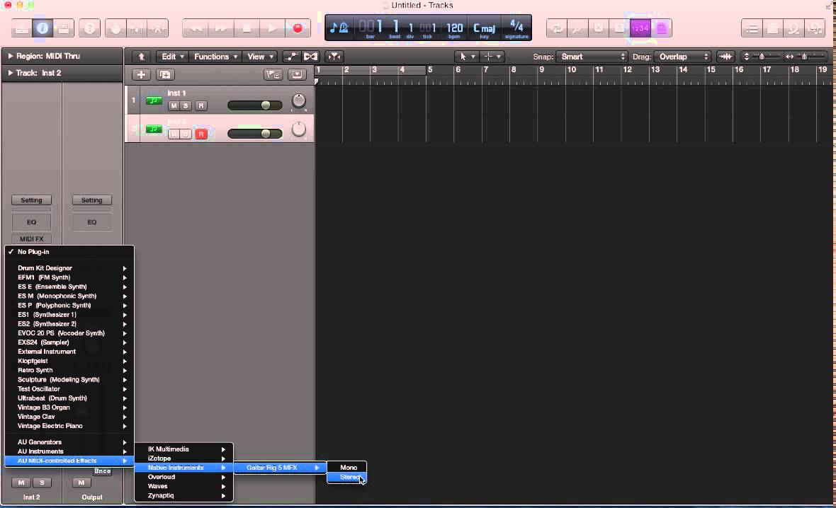 Controlling Guitar Rig 5 effects realtime with a midi keyboard