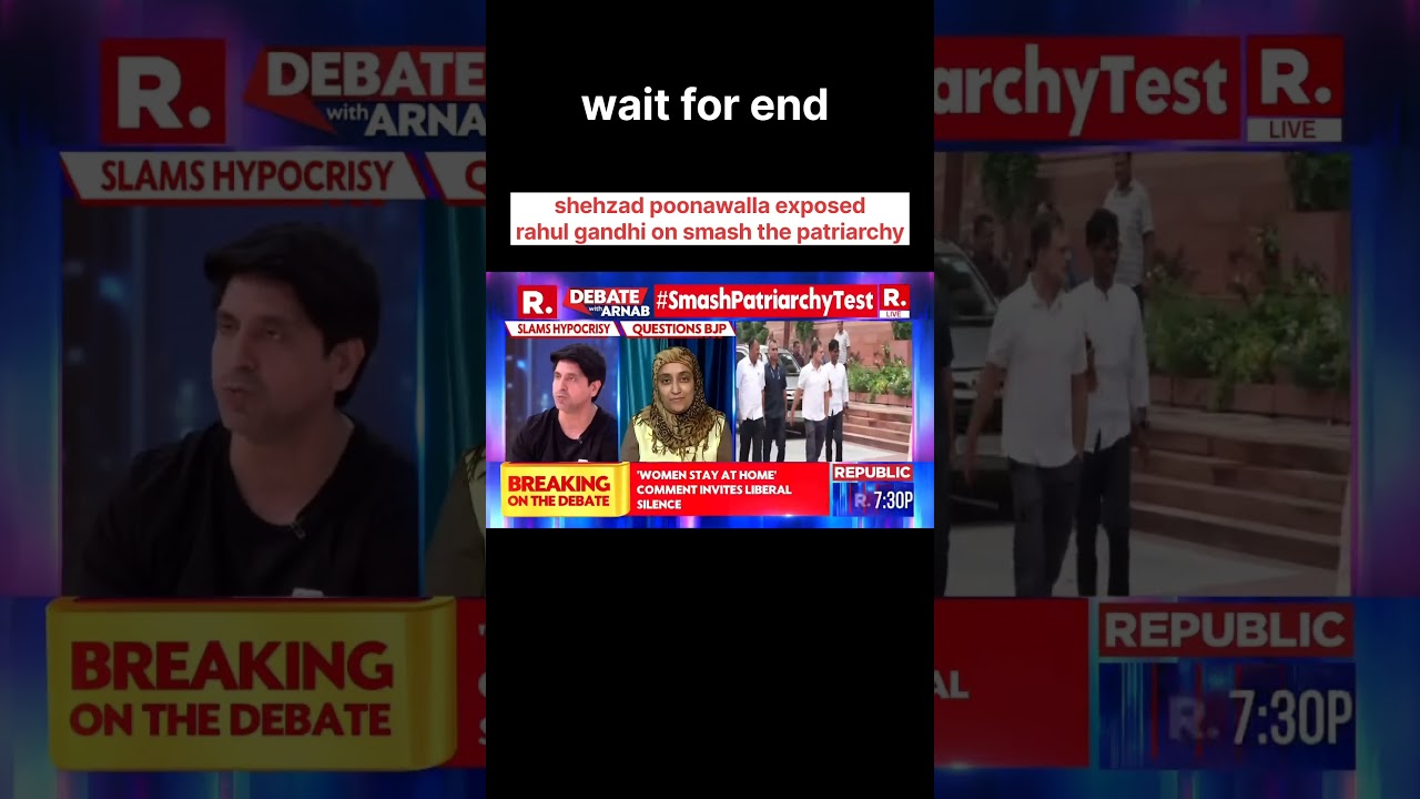 Shehzad destroyed Rahul Gandhi&hellip; Smashed Hypocrisy of Smash Patriarchy nautanki #shehzadpoonawalla