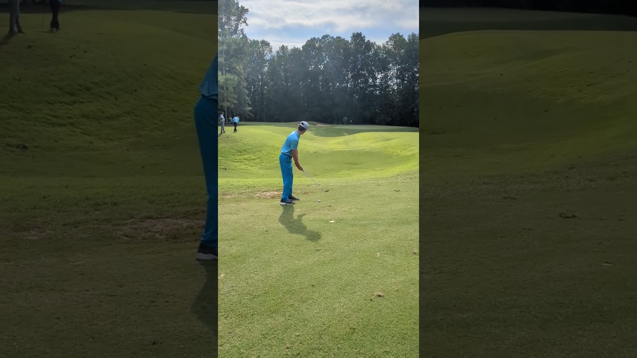 par 4 tee and approach! 