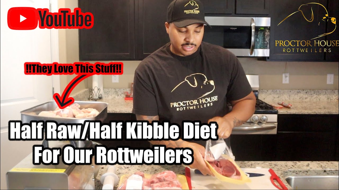 Диета для наших ротвейлеров (половина сырого/половина сухого корма) 2022
