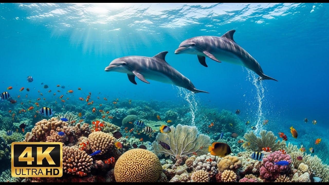 🐟 4K Aquarium Screensaver – Colorful Tropical Fish & Peaceful Ocean Ambience