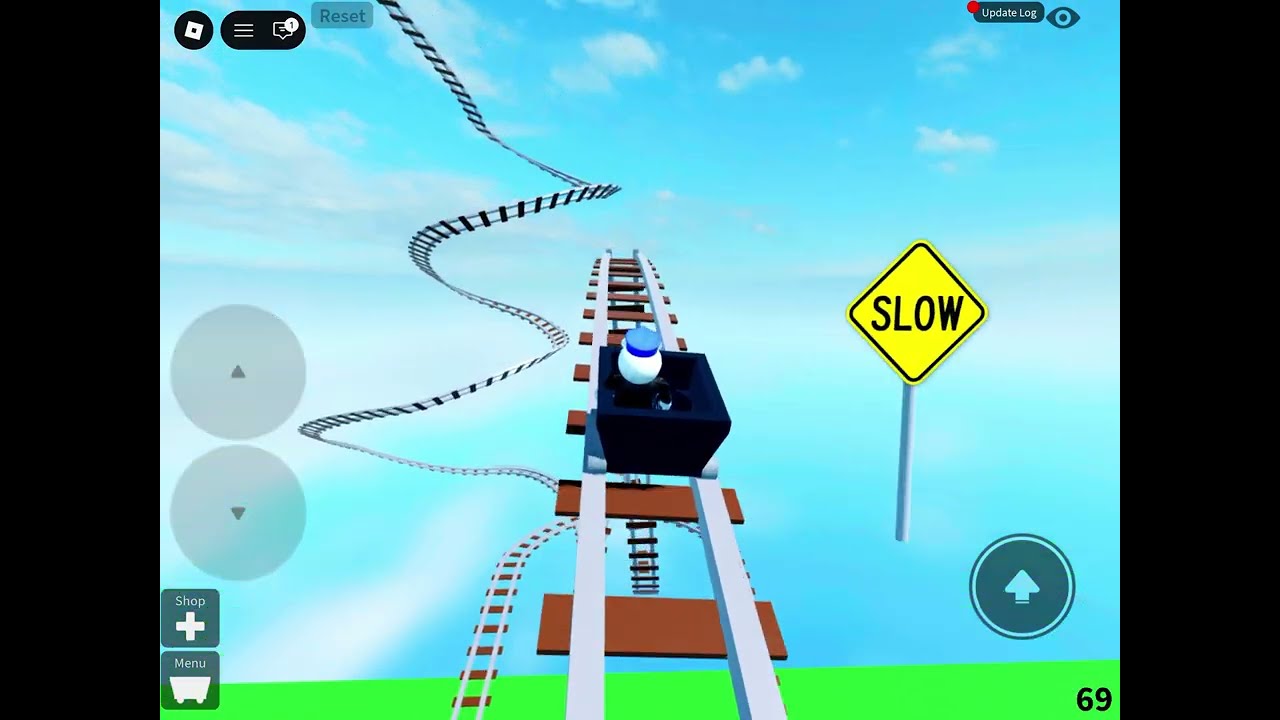 Playing Roblox Roller coaster games
