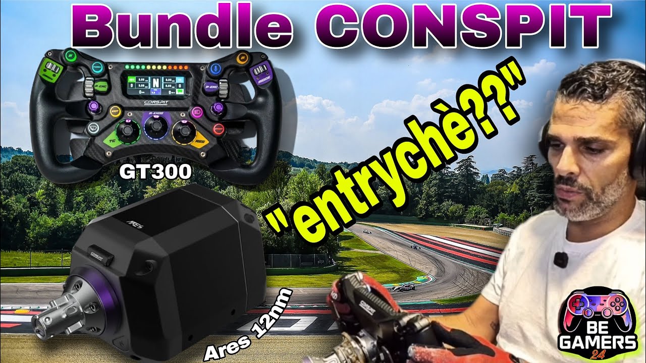 CONSPIT GT300 + ARES 12nm: unboxing, software & test in pista. SIMRACING 