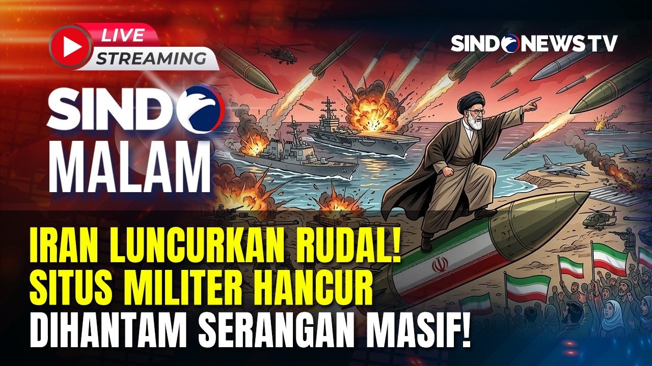🔴IRAN LUNCURKAN RUDAL! Situs Militer AS-Israel Hancur Dihantam Serangan Masif! | Sindo Malam | FULL
