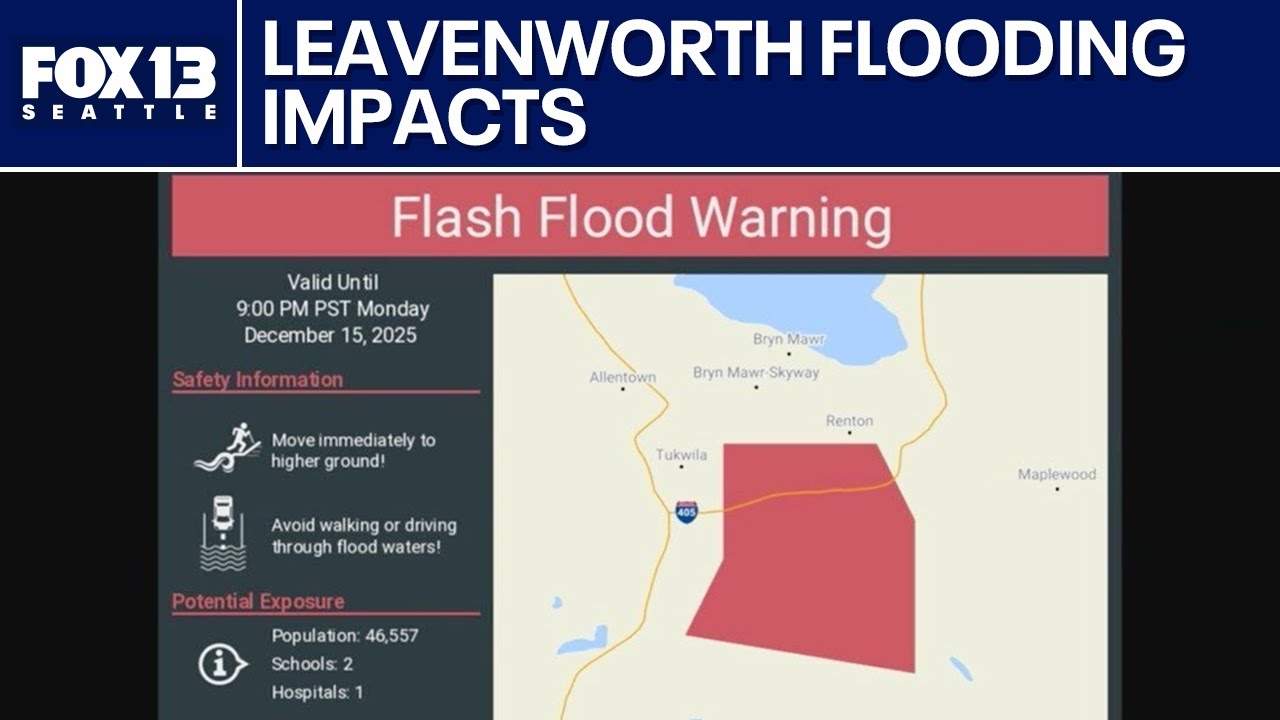 Tukwila, WA levee failure leads to flash flood warning | FOX 13 Seattle