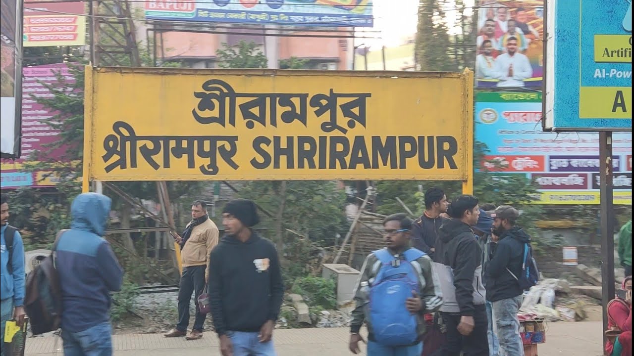 Bally to Shrirampur _Bandel local train journey 4K.