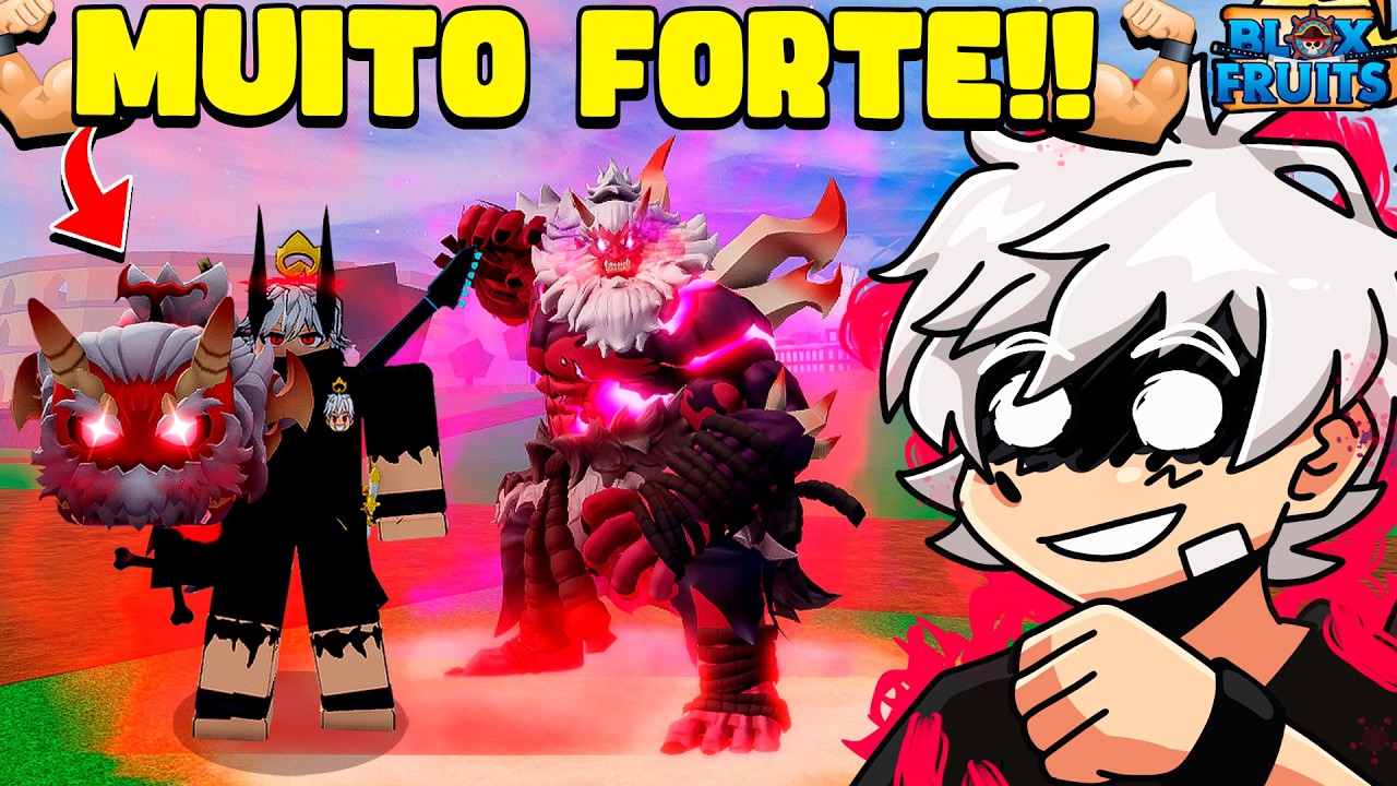 COMI E MASTERIZEI A YETI FIEND A FRUTA MAIS RARA DO GACHA DE VALENTINE DO BLOX FRUITS!!😱❄️