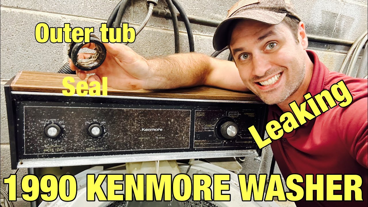 Течь в стиральной машине Kenmore 1990 года | Замена внешнего уплотнителя бака