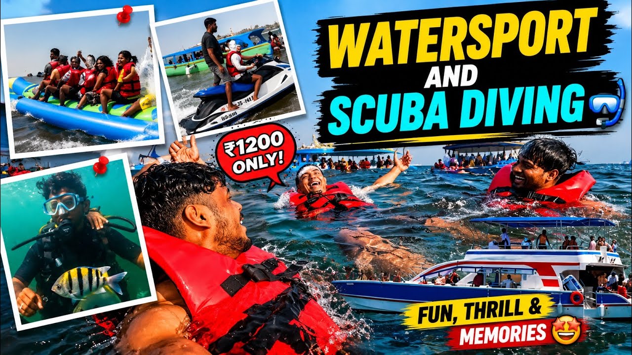 GOA MEIN FULL ENJOY||GOA SCUBA DIVING||GOA WATERSPORT||FIRST TIME GOA TRIP||GOA TRIP WITH FRIENDS||🤿