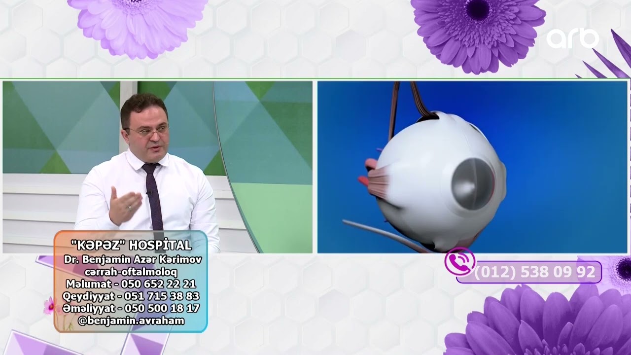 Yaşamaq gözəldir | Göz xəstəlikləri | Benjamin Azər Kərimov | 16.06.2023