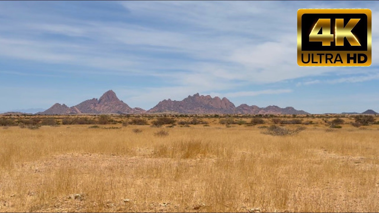 4K African Serene Mountain Range Savanna Scene |3-Hour Seamless Loop [Study, Relax, Sleep & Calm]