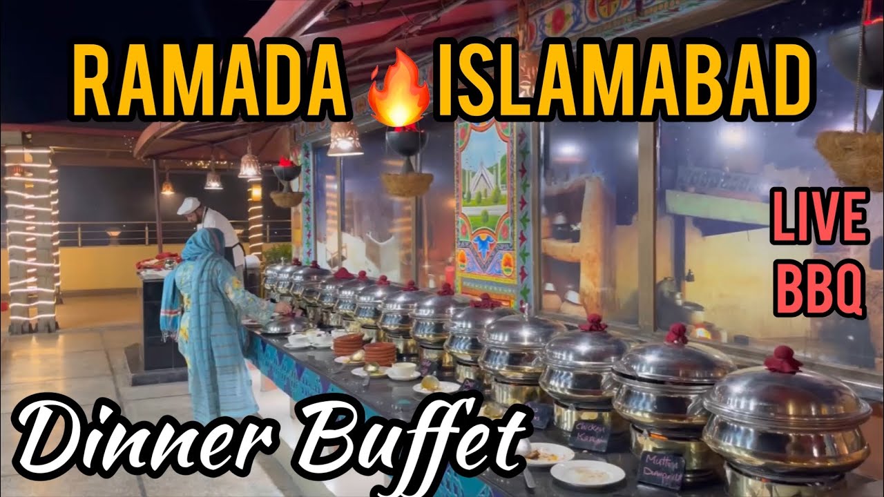 Ramada Islamabad Rooftop Dinner Buffet | Qasim’s Dad Farewell | VLOG 52