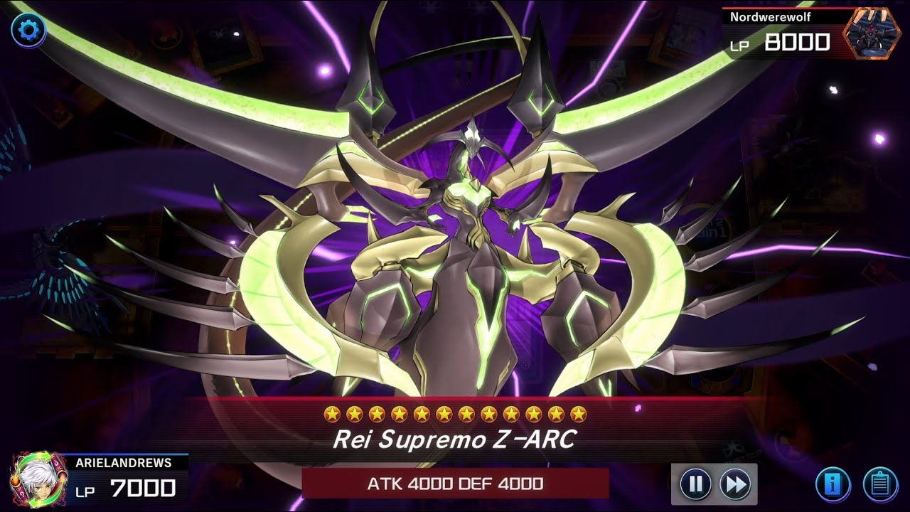 Batalha Contra Z-arc! Boss Monster Lv12! Até o oponente se render. Um duelo de estratégias.