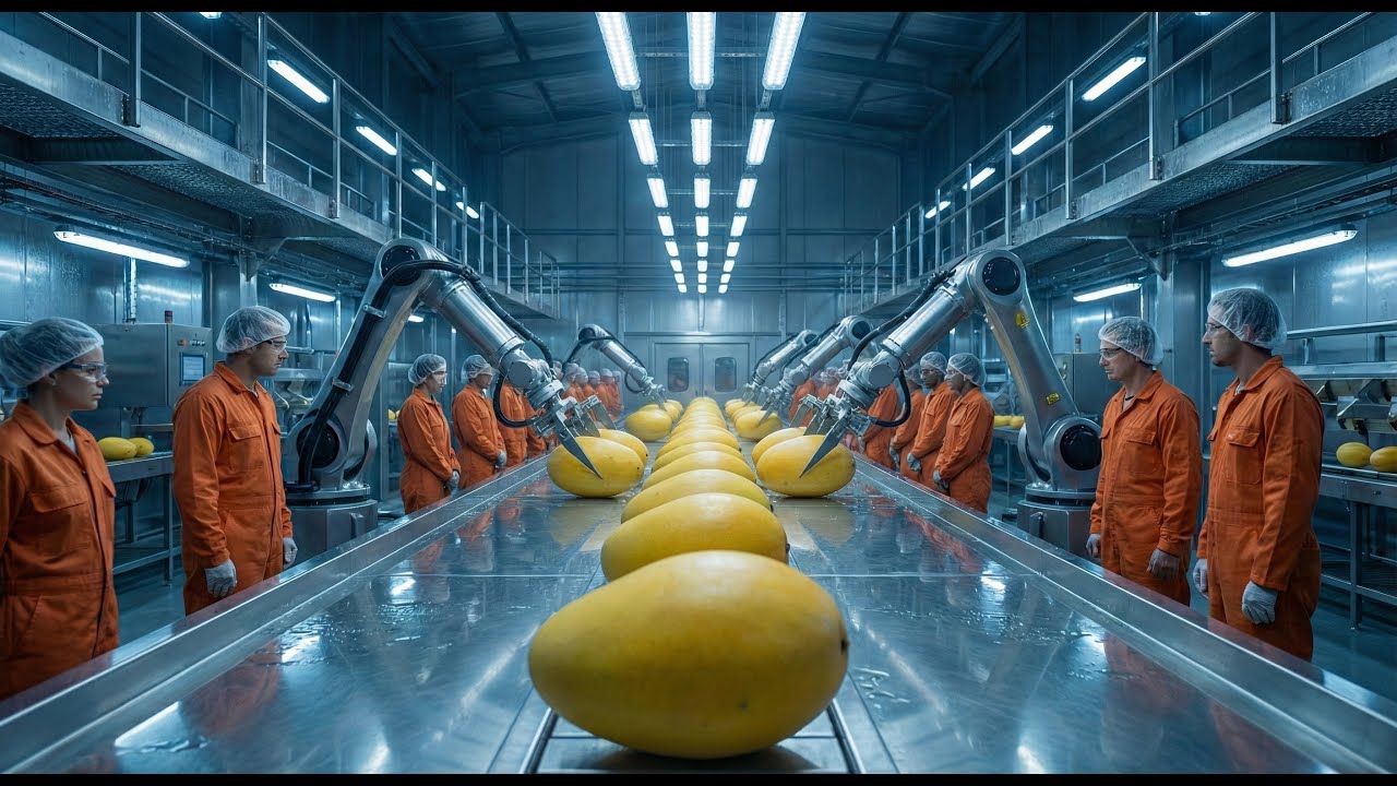 Inside a Modern Mango Factory: How Fresh Mangoes Turn Into Perfect Slices (Full Process)
