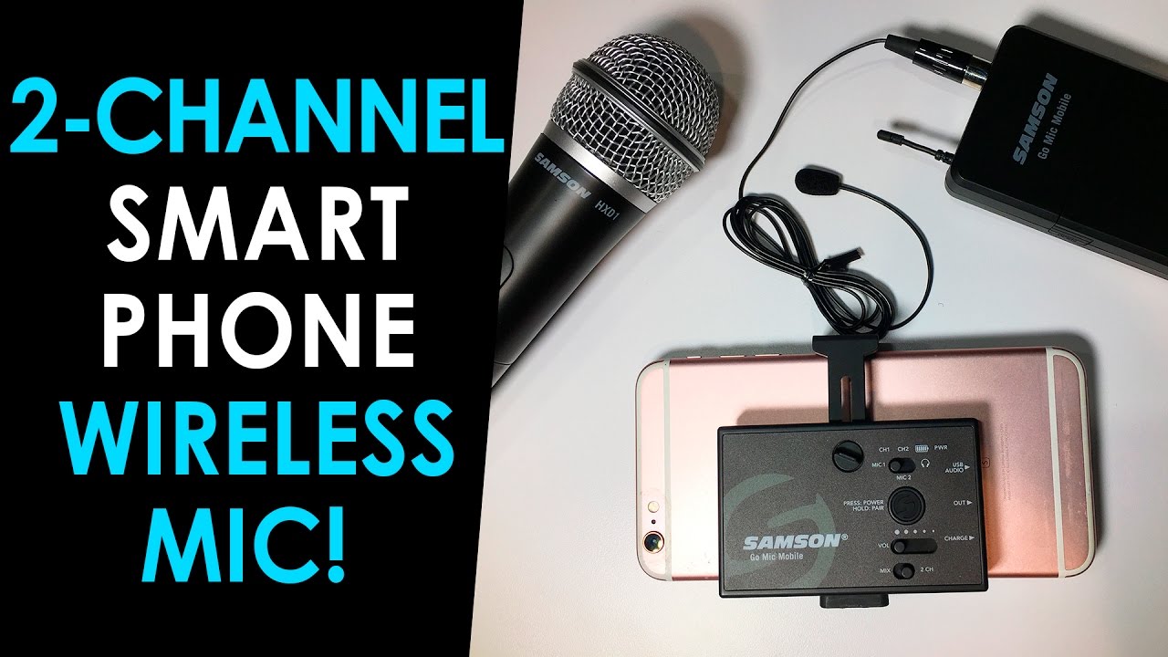 Wireless Microphone for Smartphones! — Samson Go Mic Mobile First Look #CES2017
