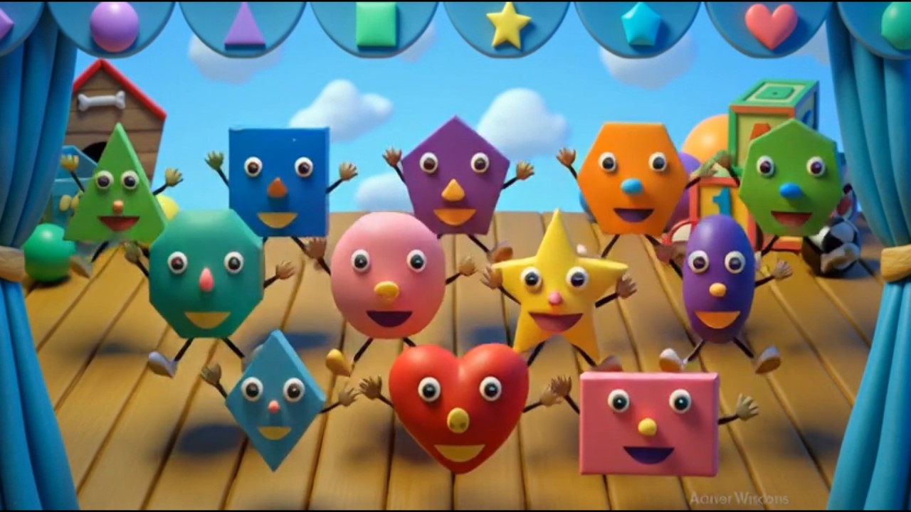 Shapes Song | Nursery Rhymes | Little Bee