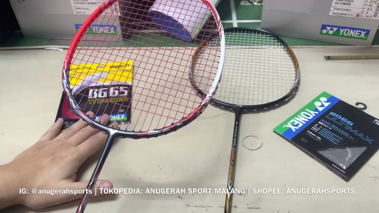 Обсуждение струн Yonex BG 65 Ti (0,70 мм) и BG 66 ULTIMAX (0,65 мм) от @anugerahsports