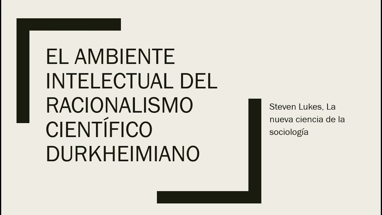 Sesión 2. Teoría sociológica I