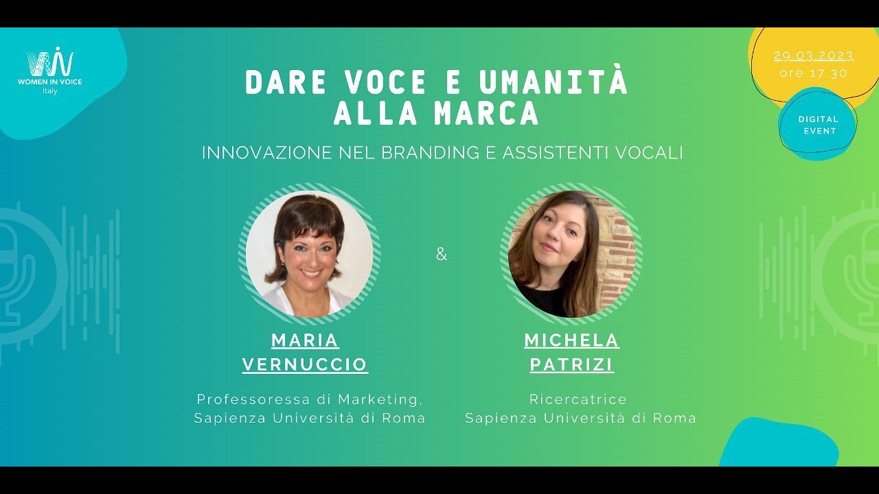 Dare voce e umanità alla marca con Maria Vernuccio e Michela Patrizi