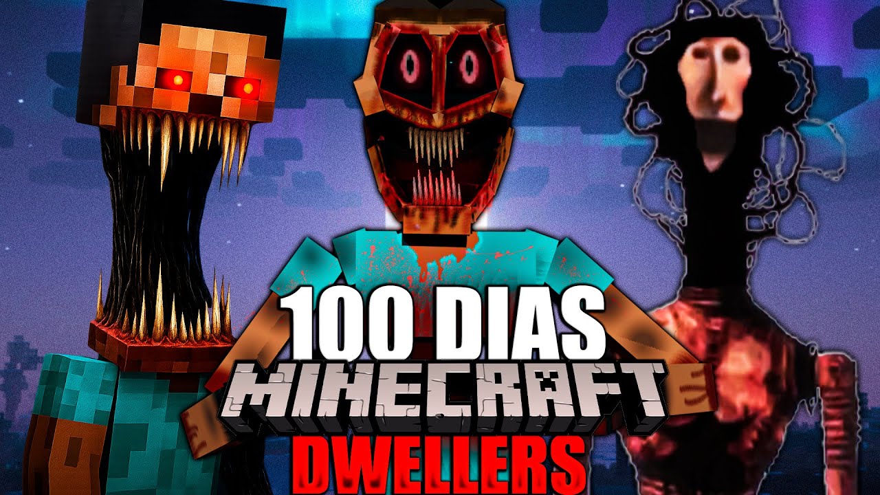 Sobreviv&iacute; 100 D&iacute;as con TODOS los DWELLERS en MINECRAFT 💀