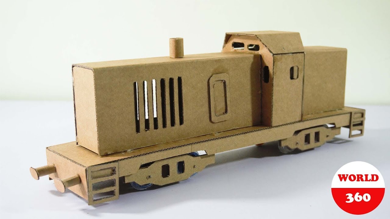 how to make a train engine (DIY cardboard train)