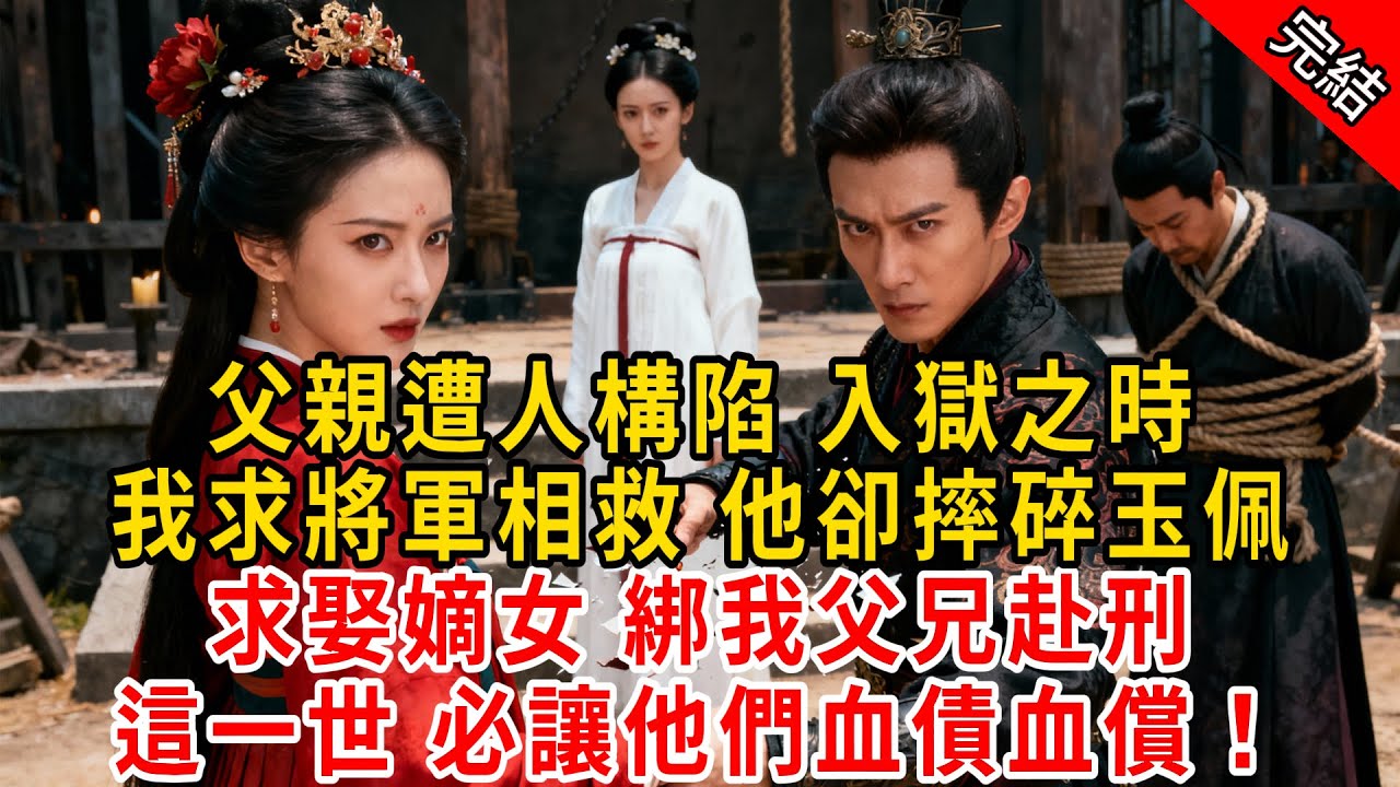 父親遭人構陷 入獄之時，我求將軍相救 他卻摔碎玉佩；求娶嫡女 綁我父兄赴刑，這一世 必讓他們血債血償！#原创 #古言 #小说 #重生 #爽文