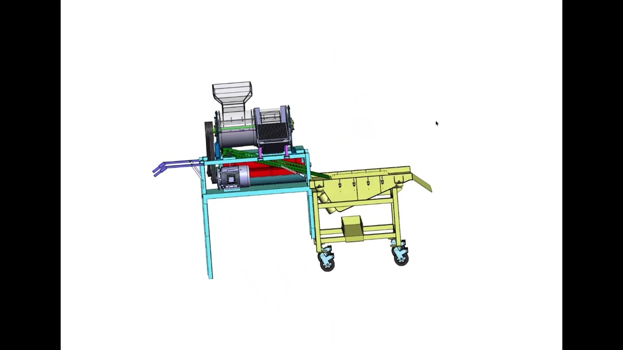 机械设计资料 玉米脱粒机（SW+CAD+计算书）（ID1810197）图纸资料