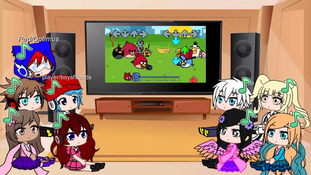 Fandom react Angry Birds Week - Missing Eggs (FNF MOD_HARD) (BF_Red_Pig)