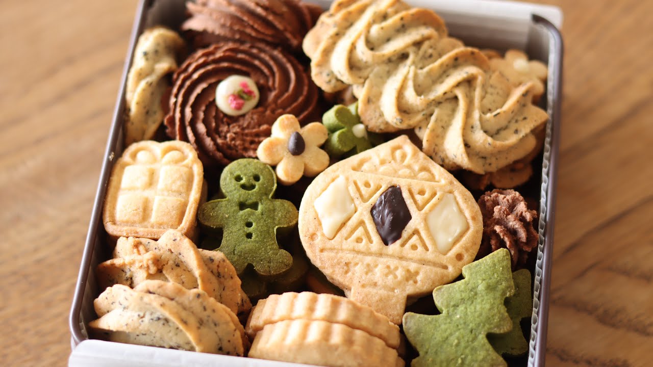 Рождественское масляное печенье и упаковка с 4 вкусами🎄