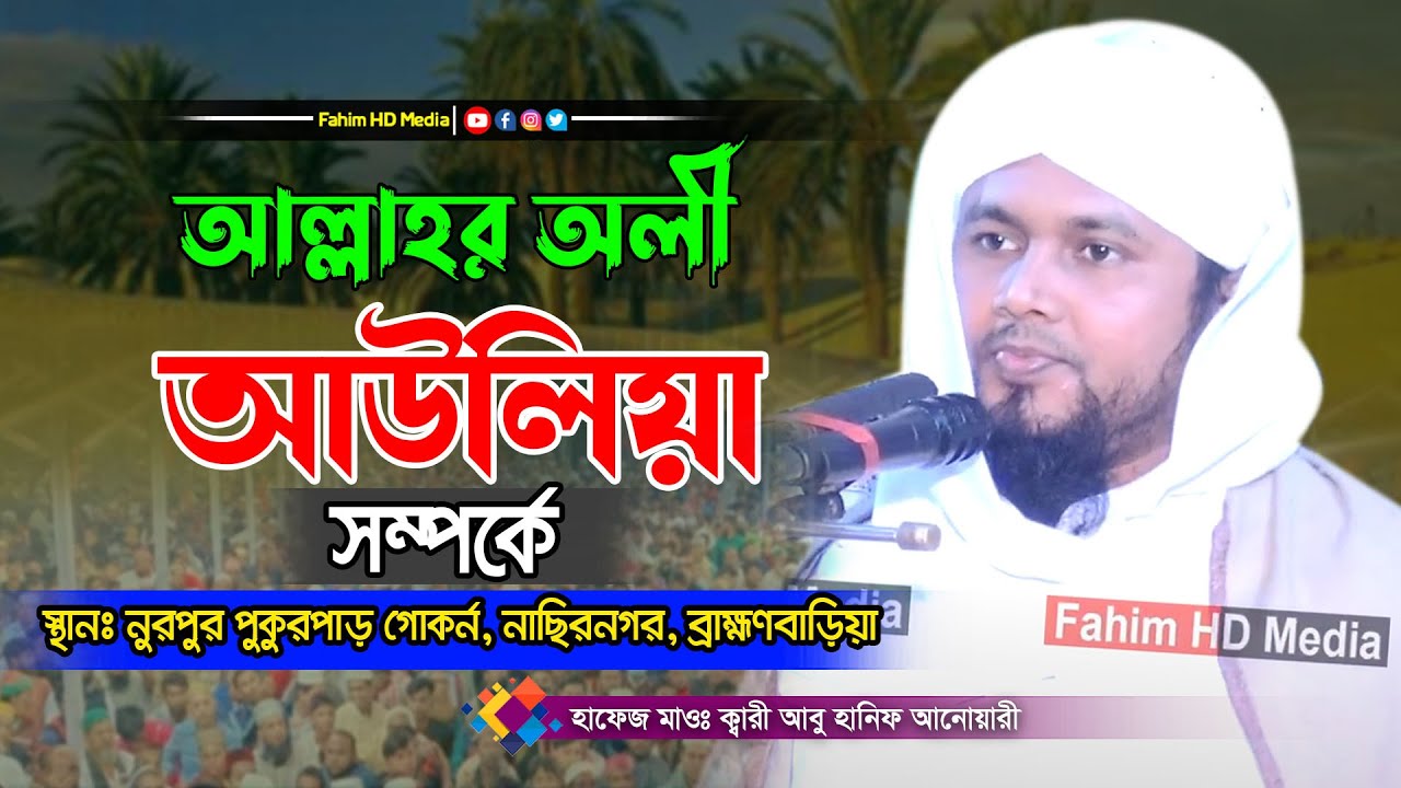 আল্লাহর অলী আওলিয়া সম্পর্কে | মাওলানা আবু হানিফ আনোয়ারী | Maulana Abu Hanif Anwari | Fahim Waz Media
