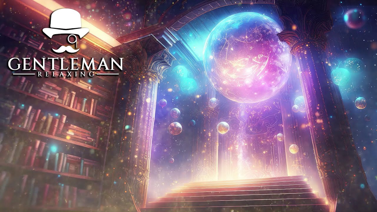 THE COSMIC LIBRARY | Cosmic Wind Ambiance | Clock Ticking |  Relaxation, Meditation, Sleep & Study