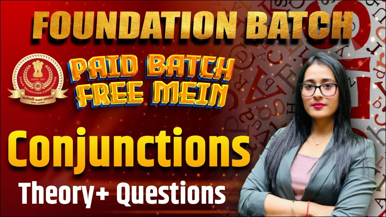 Complete Conjunction in One Class by Ananya Mam | English Grammar  CGL, CPO, CDS, SBI, IBPS PO/Clerk